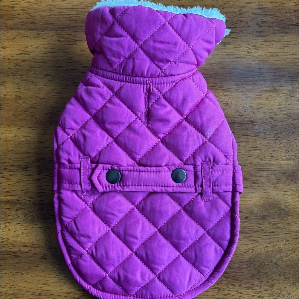 Quilted Pink Dog Jacket